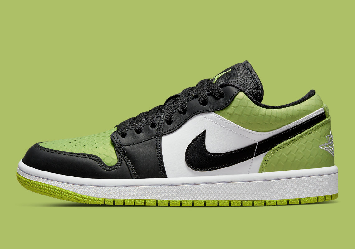 Jordan 1 Low "Sneakeskin Vivid Green"(W)