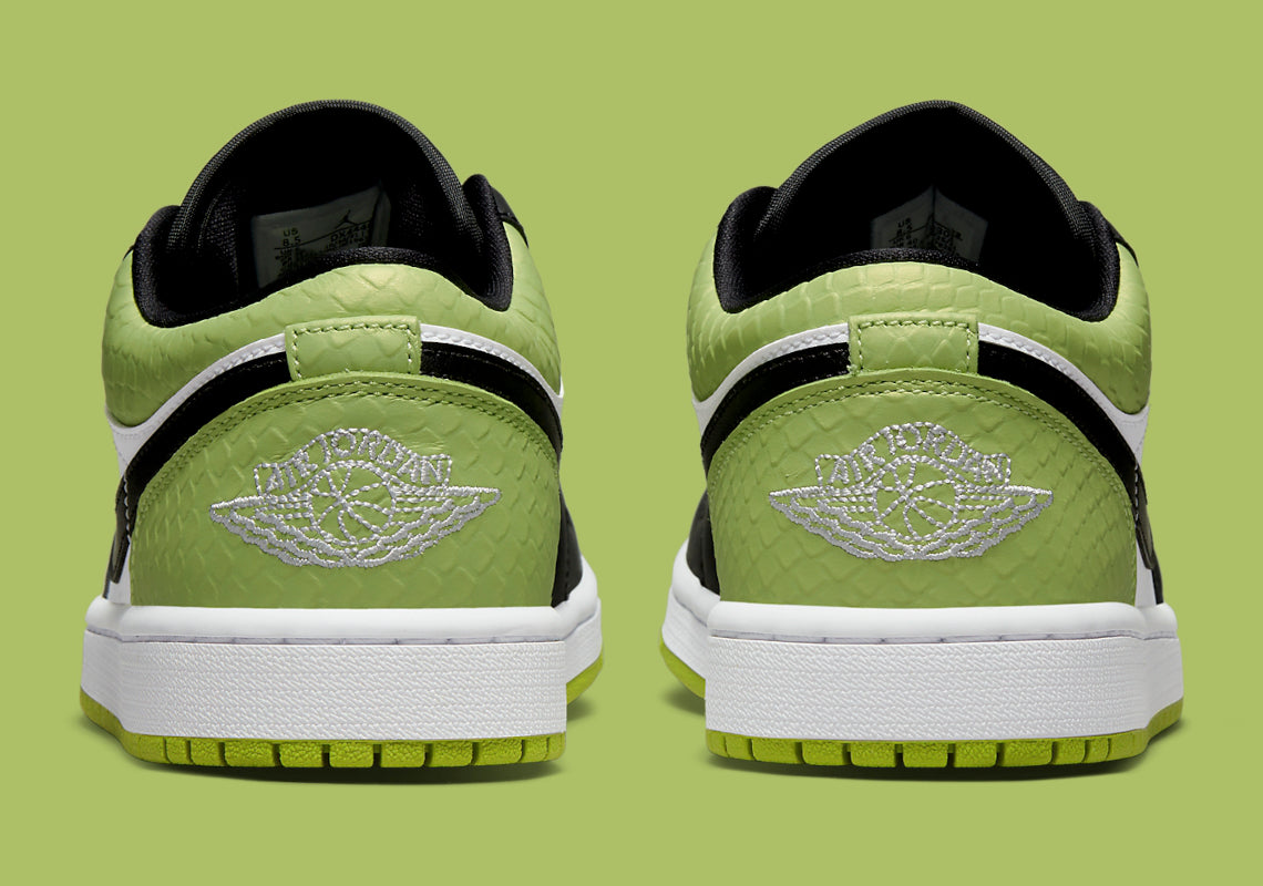Jordan 1 Low "Sneakeskin Vivid Green"(W)