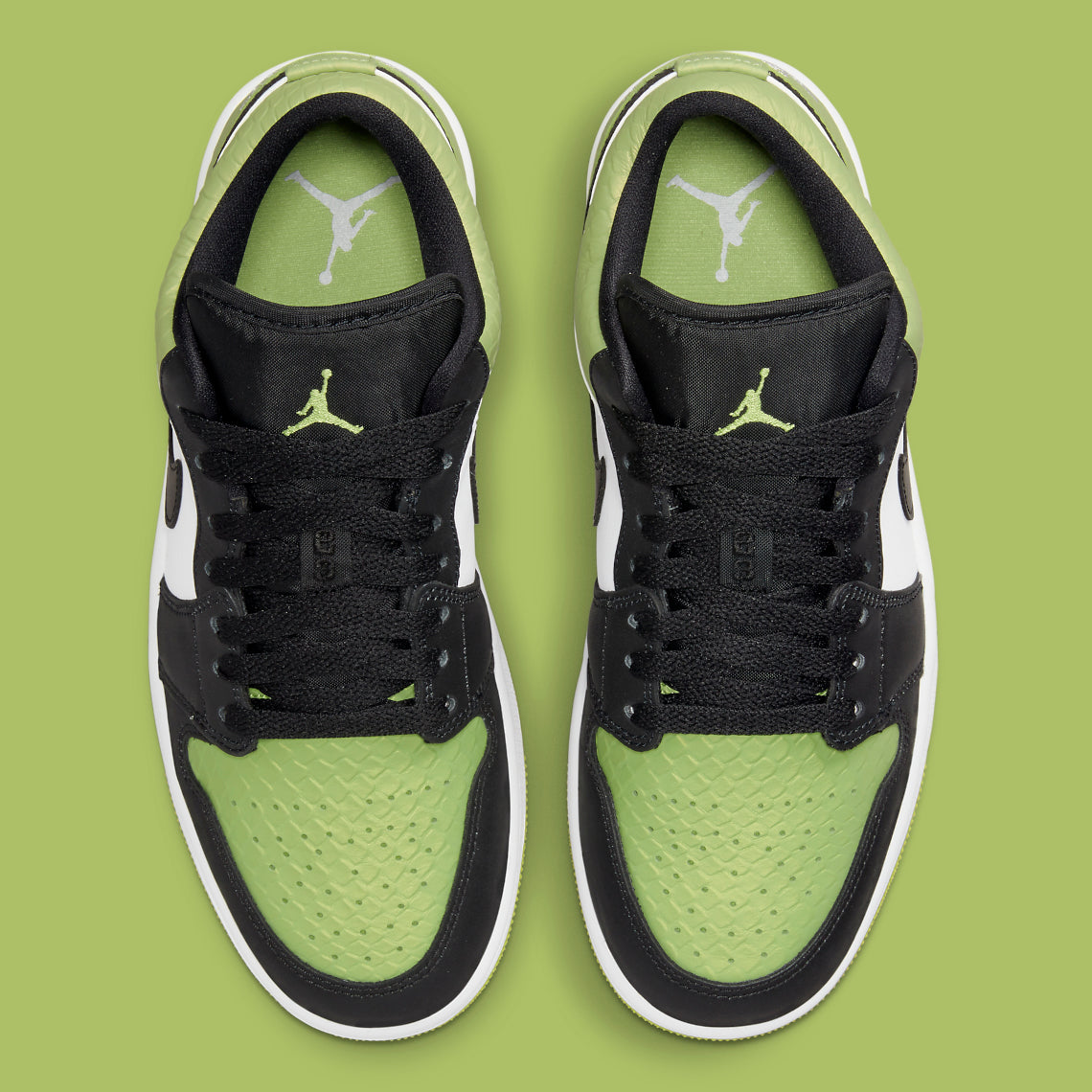 Jordan 1 Low "Sneakeskin Vivid Green"(W)