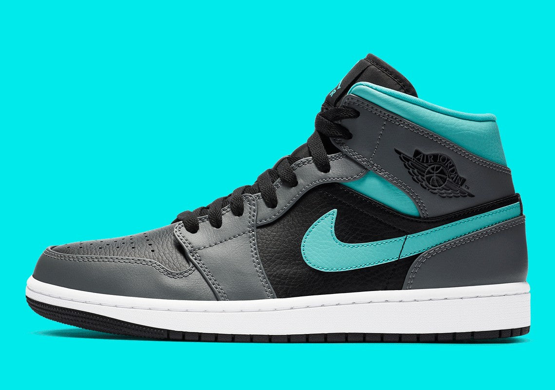Jordan 1 Mid "Grey Aqua"