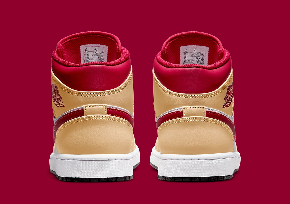 Jordan 1 Mid "Beige Red"