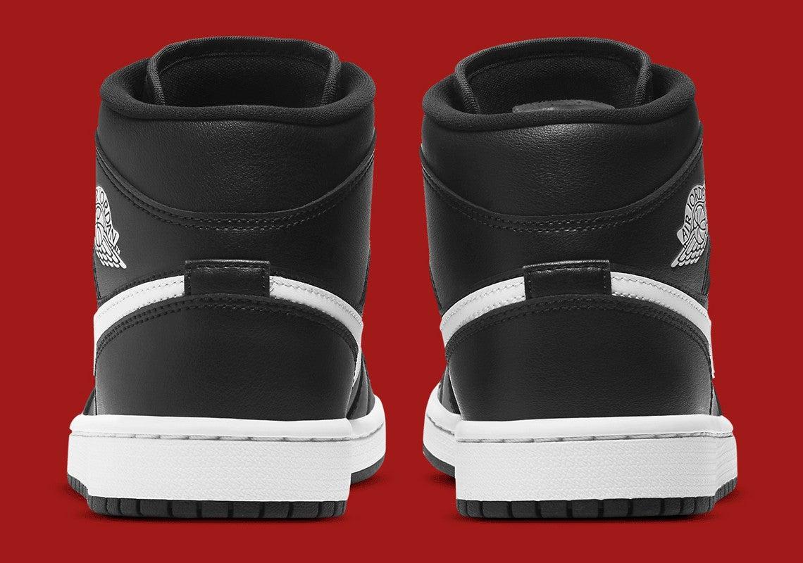 Jordan 1 Mid "Black And White" (Ying-Yang) (W)
