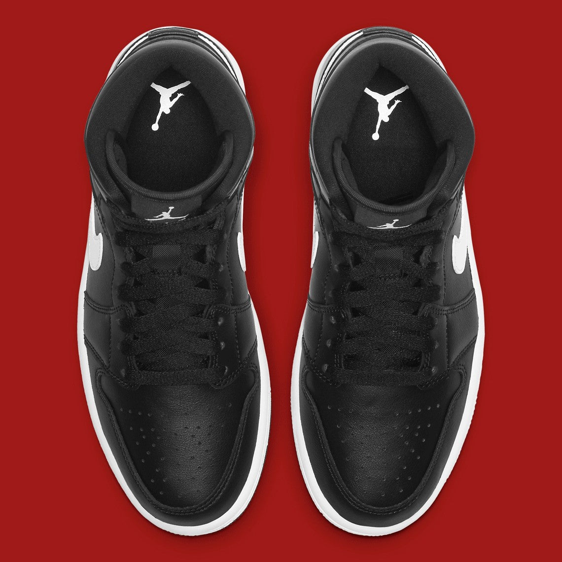 Jordan 1 Mid "Black And White" (Ying-Yang) (W)