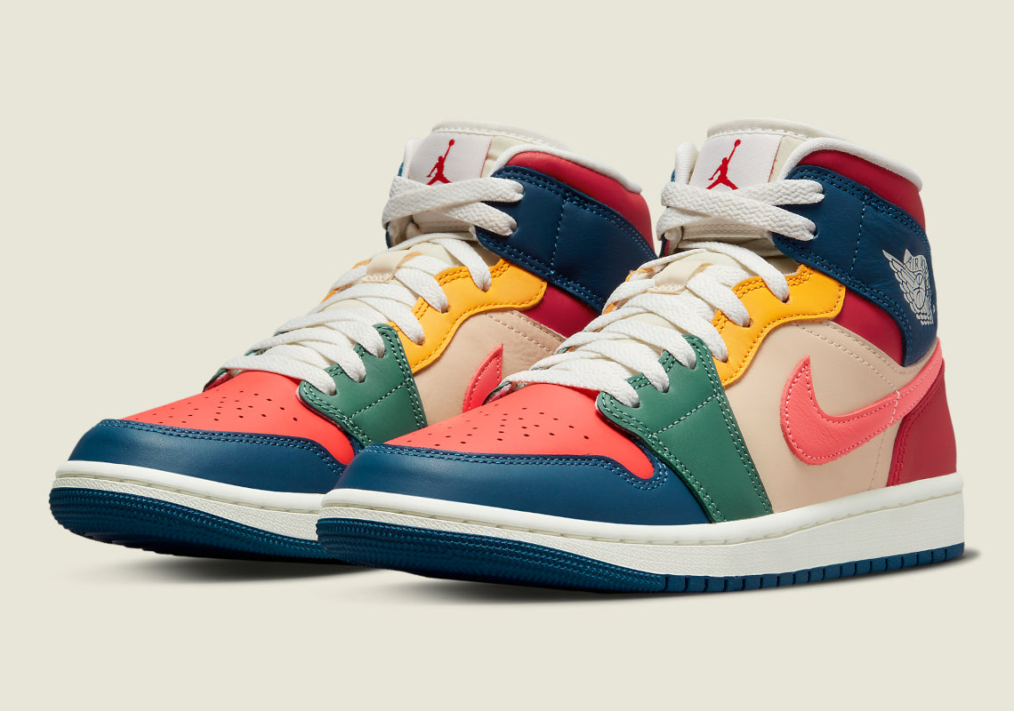 Jordan 1 Mid "Multi-color" (2022) (W)