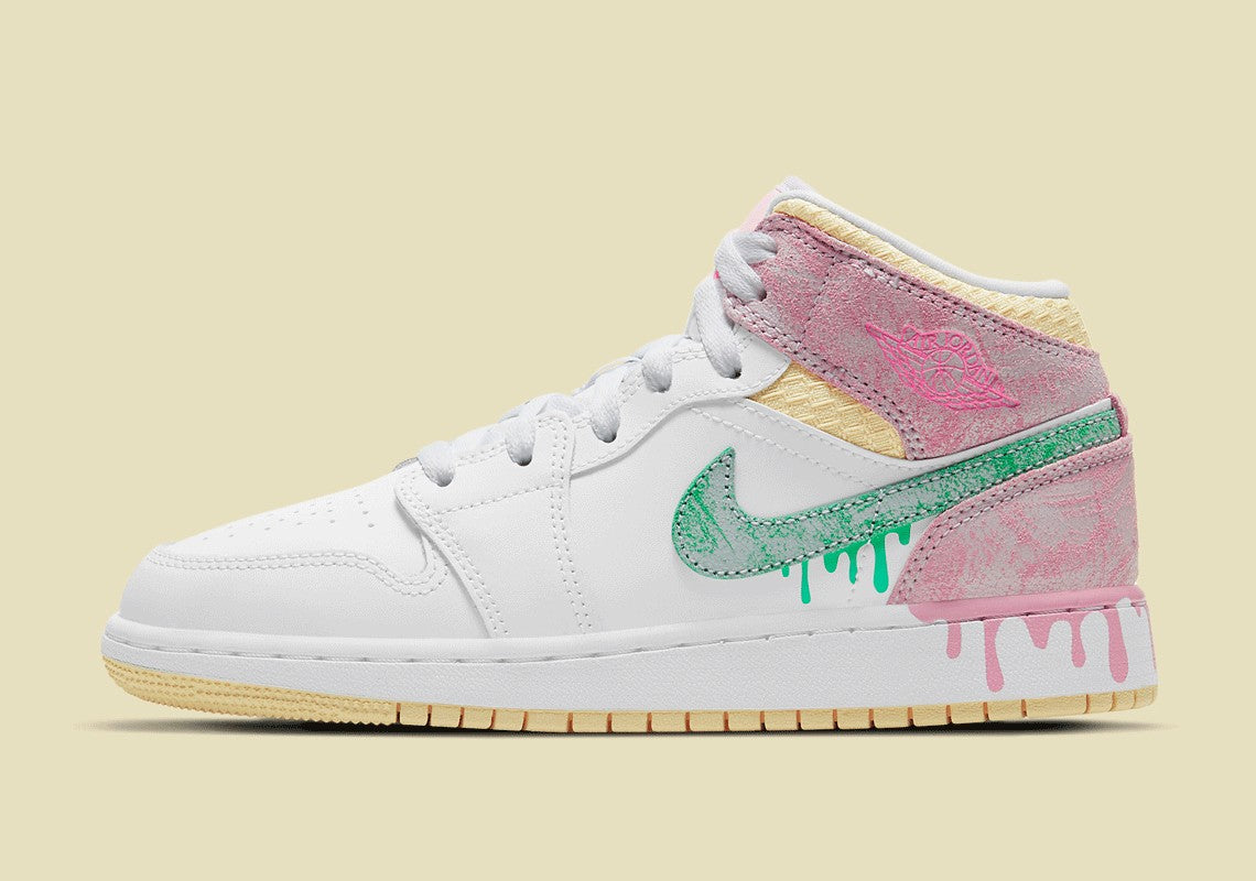 Jordan 1 Mid "Paint Drip"