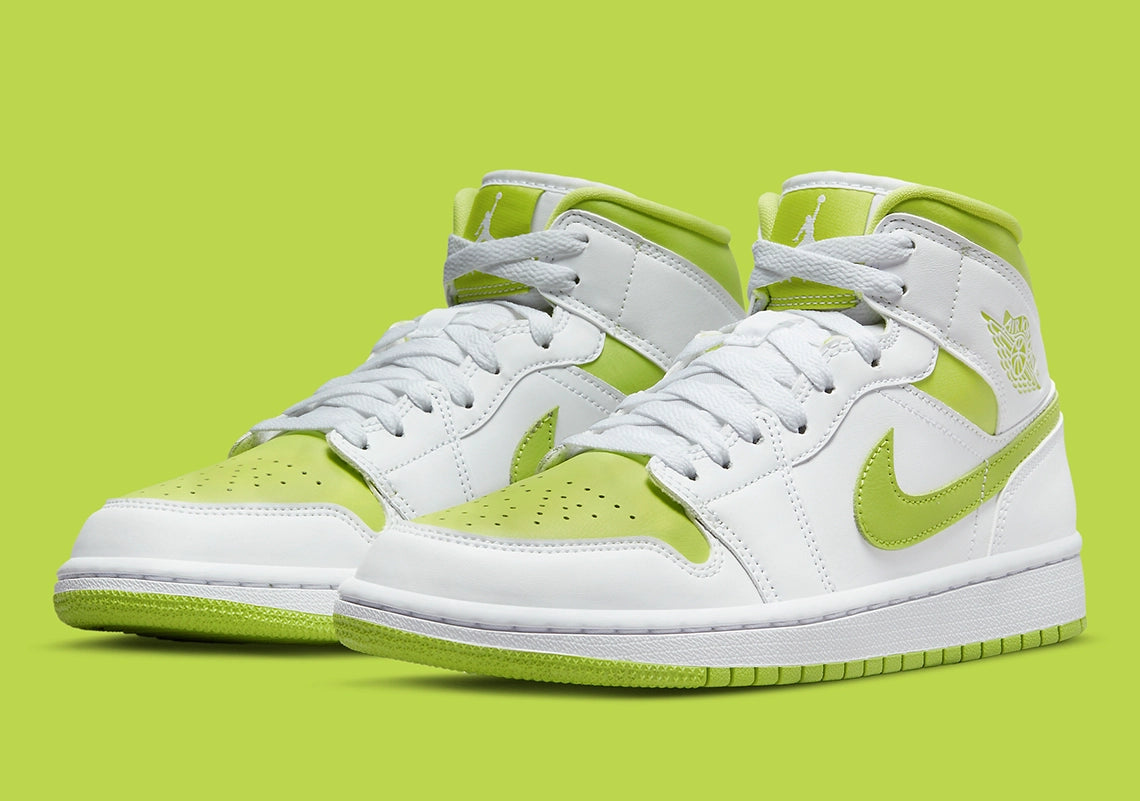 Jordan 1 Mid "White Lime" (W)