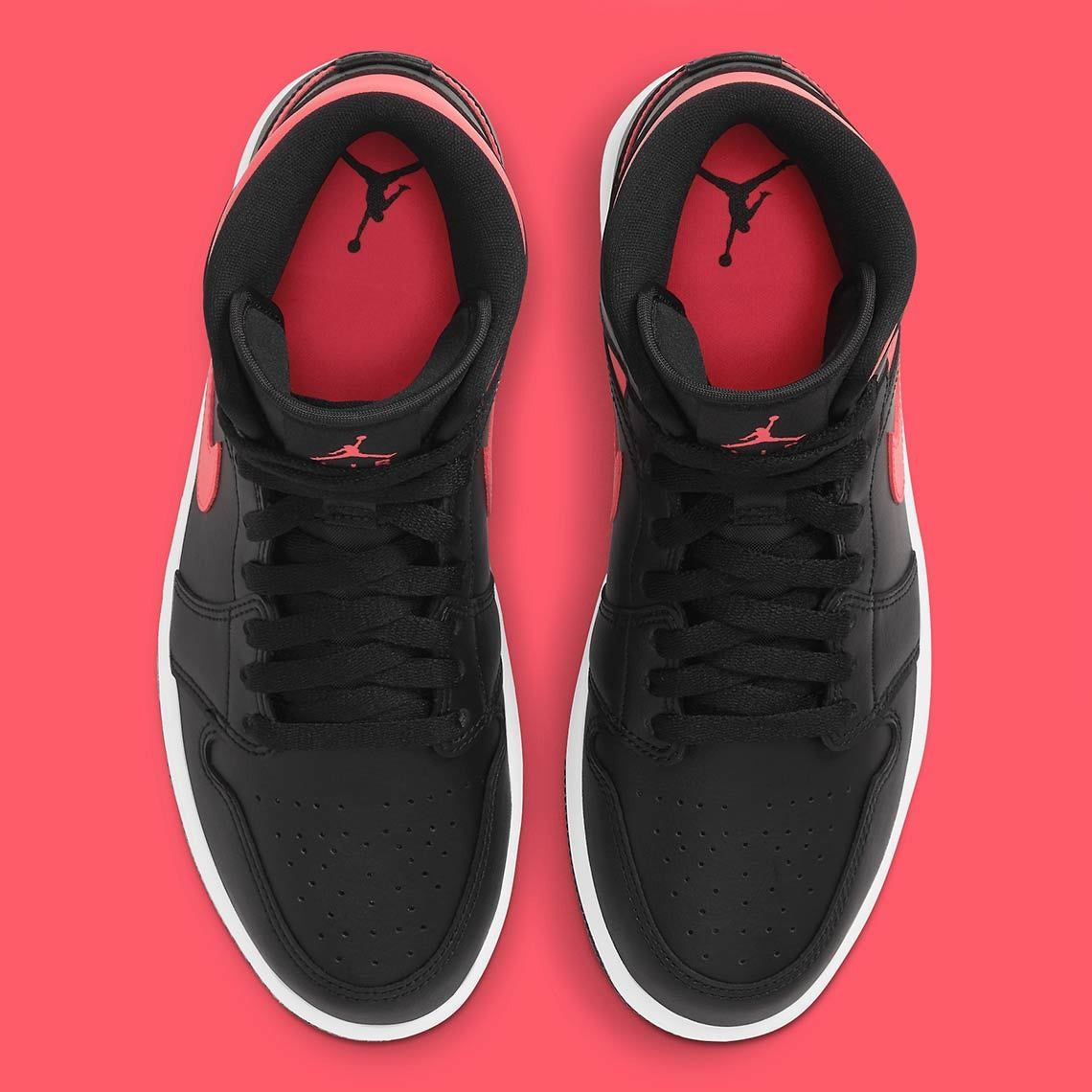 Jordan 1 Mid "Siren Red-White" (W)