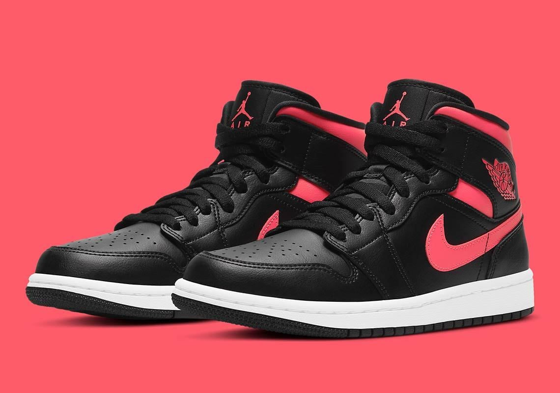 Jordan 1 Mid "Siren Red-White" (W)
