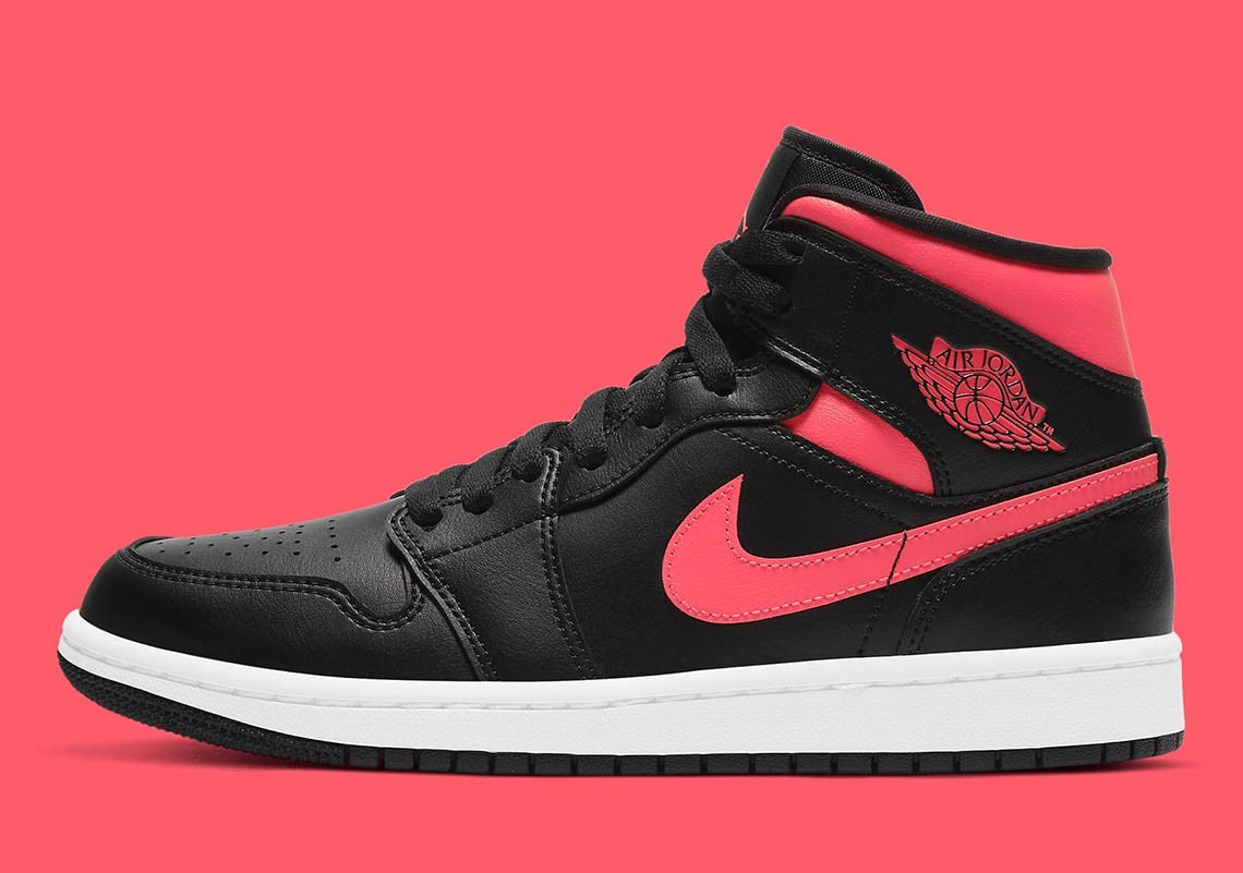 Jordan 1 Mid "Siren Red-White" (W)