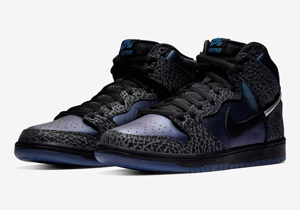 Nike SB Dunk High "Black Sheep Hornet"