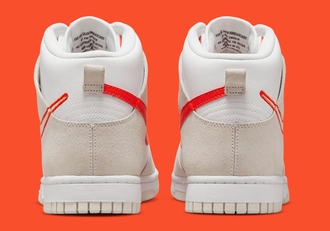 Nike Dunk High "First Use White Sail Orange"