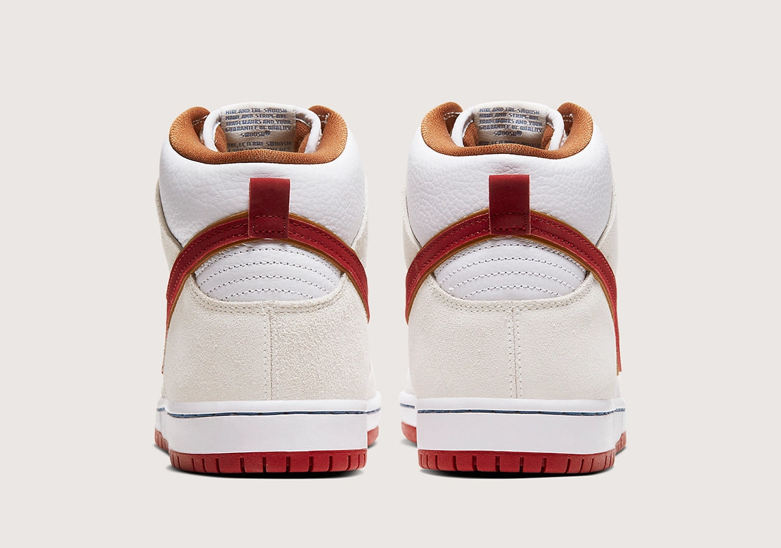 Nike SB Dunk High "Sail Bright Crimson"
