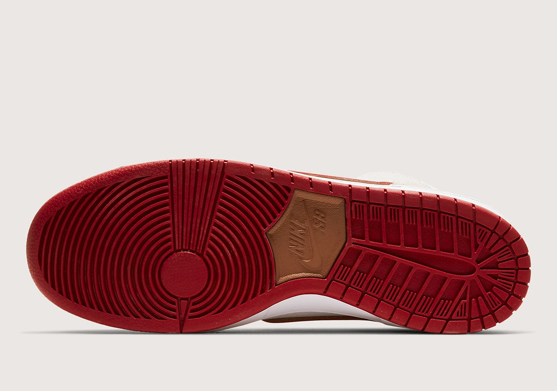 Nike SB Dunk High "Sail Bright Crimson"