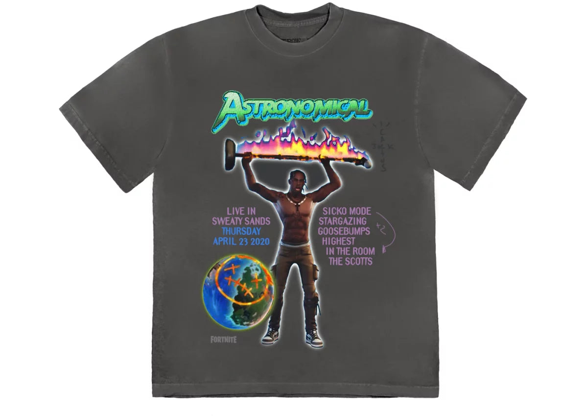 Playera Travis Scott Back Bling