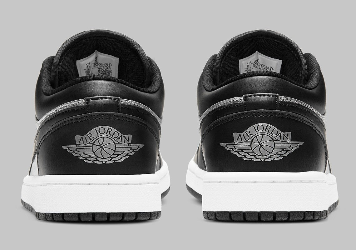 Jordan 1 Low "Black Metallic Silver" (W)