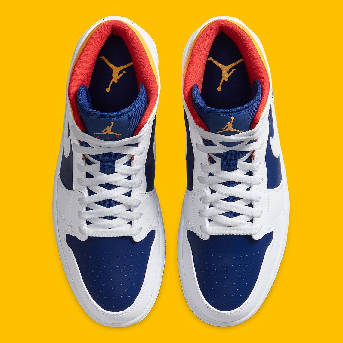 Jordan 1 Mid Royal Blue Laser Orange