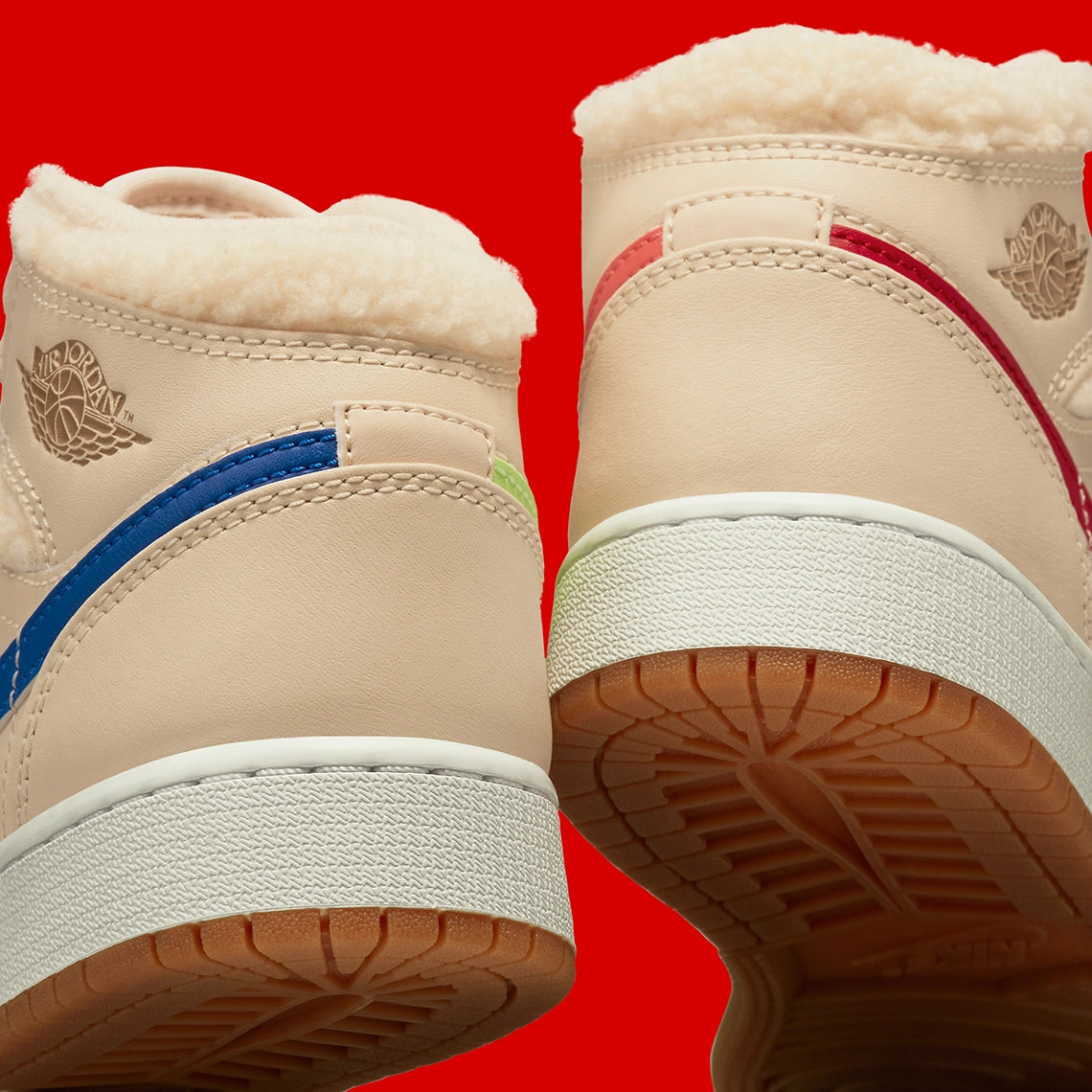 Jordan 1 Mid "Fleece Pearl White"