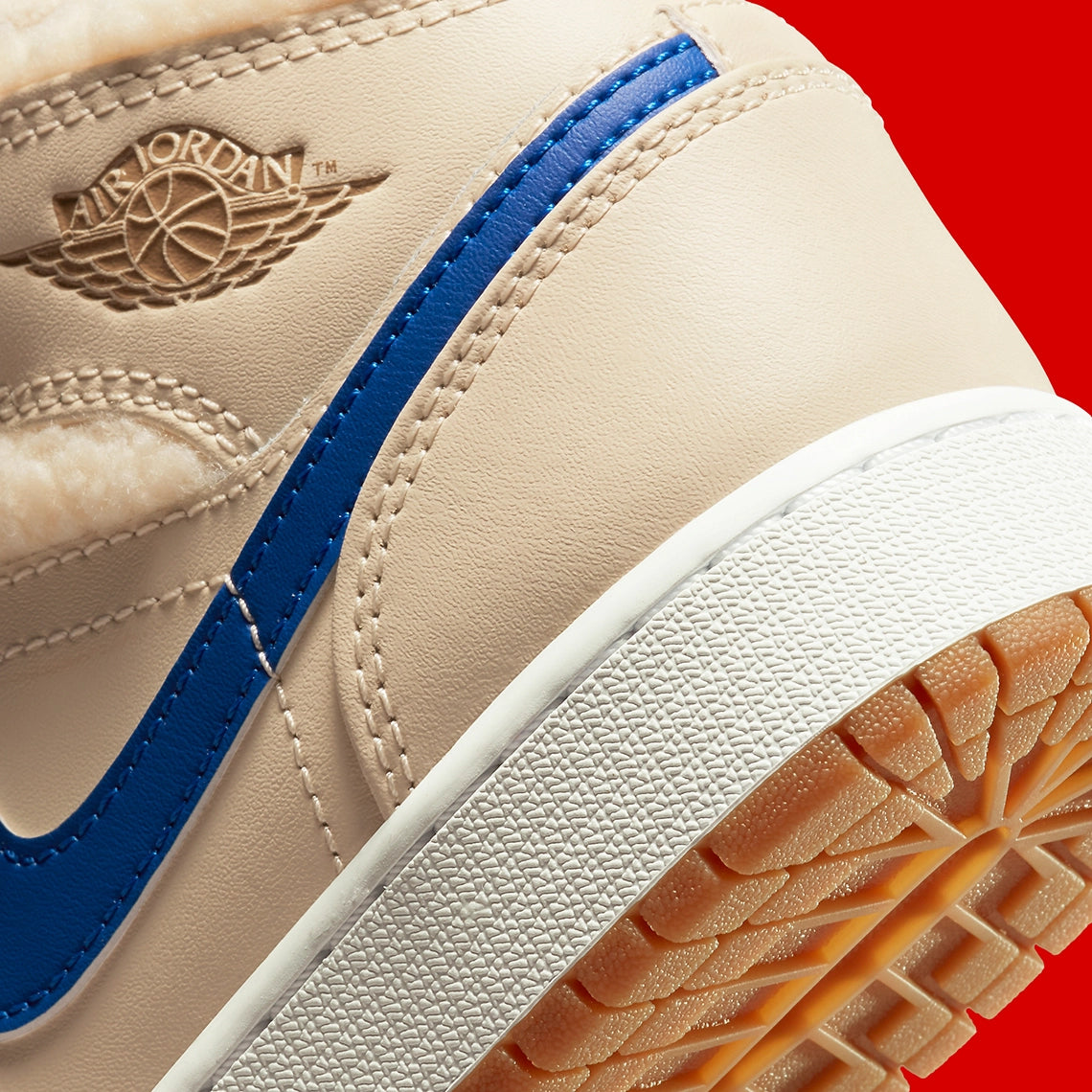 Jordan 1 Mid "Fleece Pearl White"