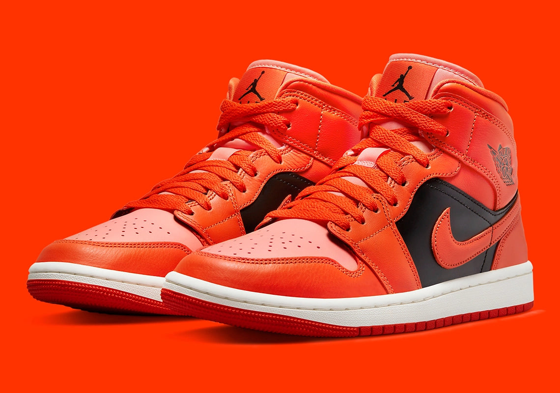 Jordan 1 Mid "Orange Black" (W)