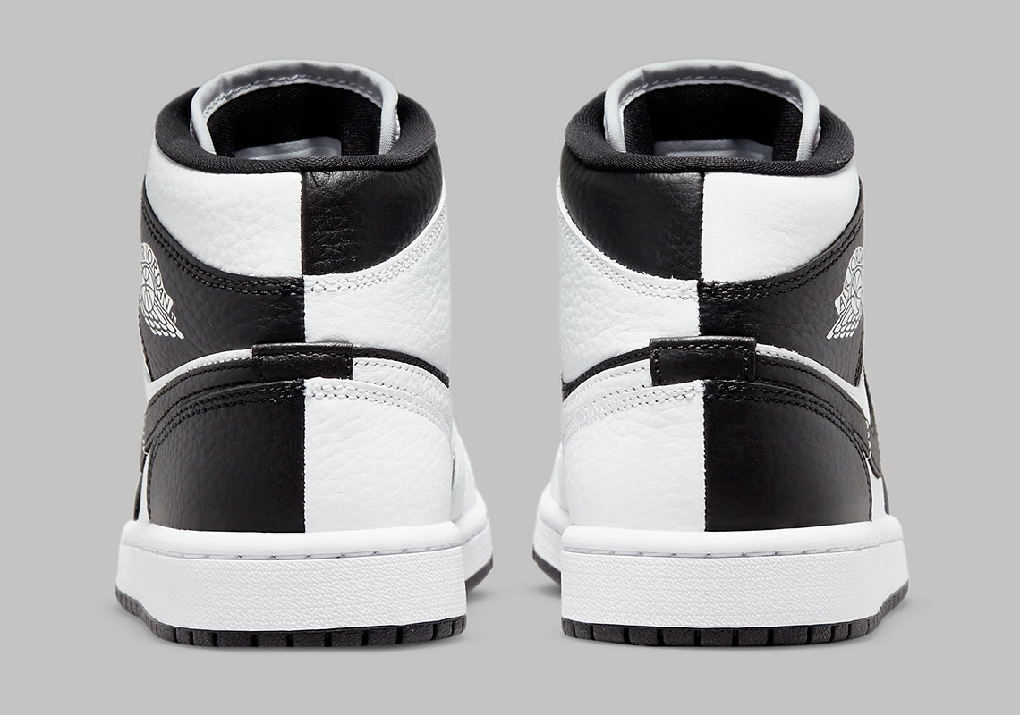 Jordan 1 Mid "Split Black White" (W)