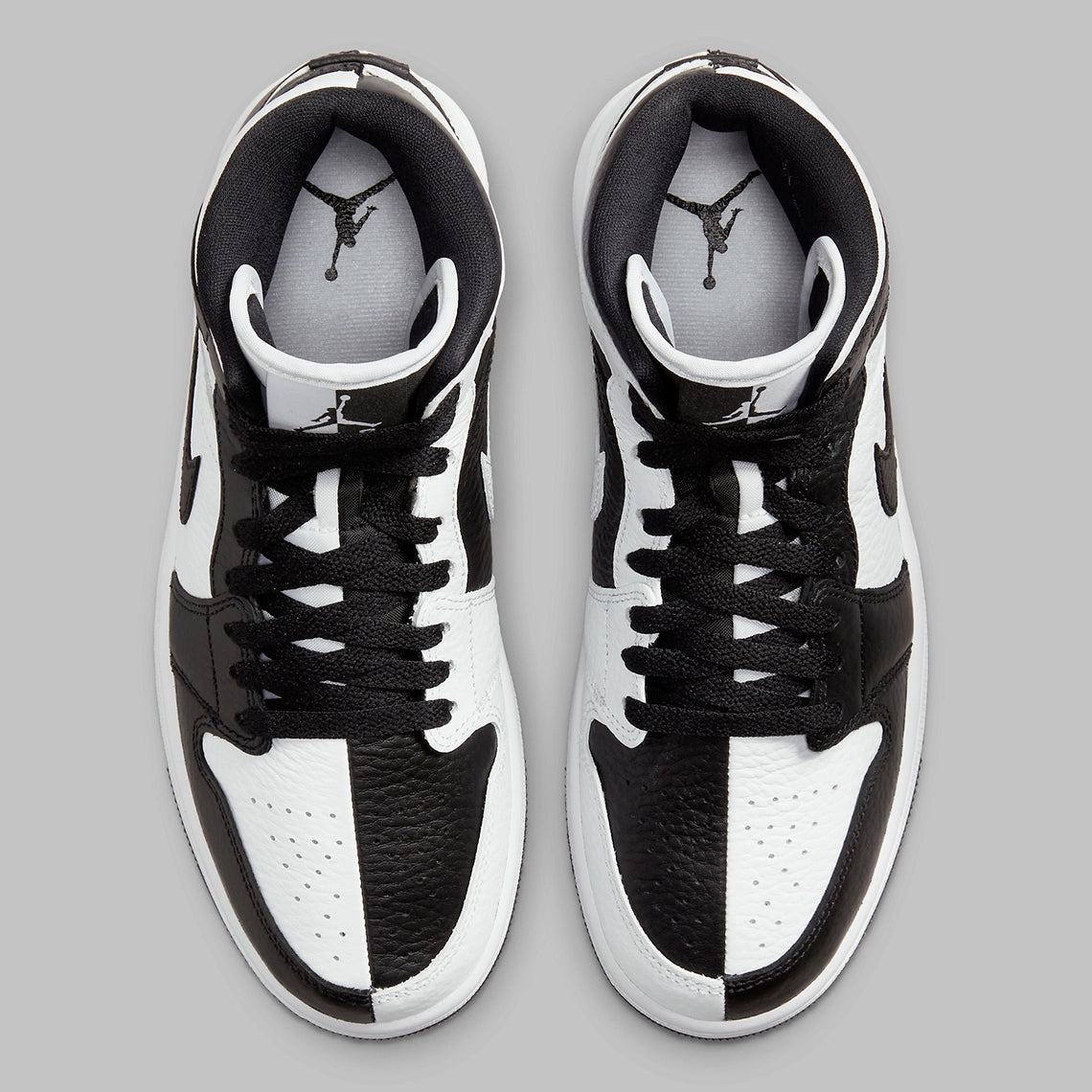 Jordan 1 Mid "Split Black White" (W)