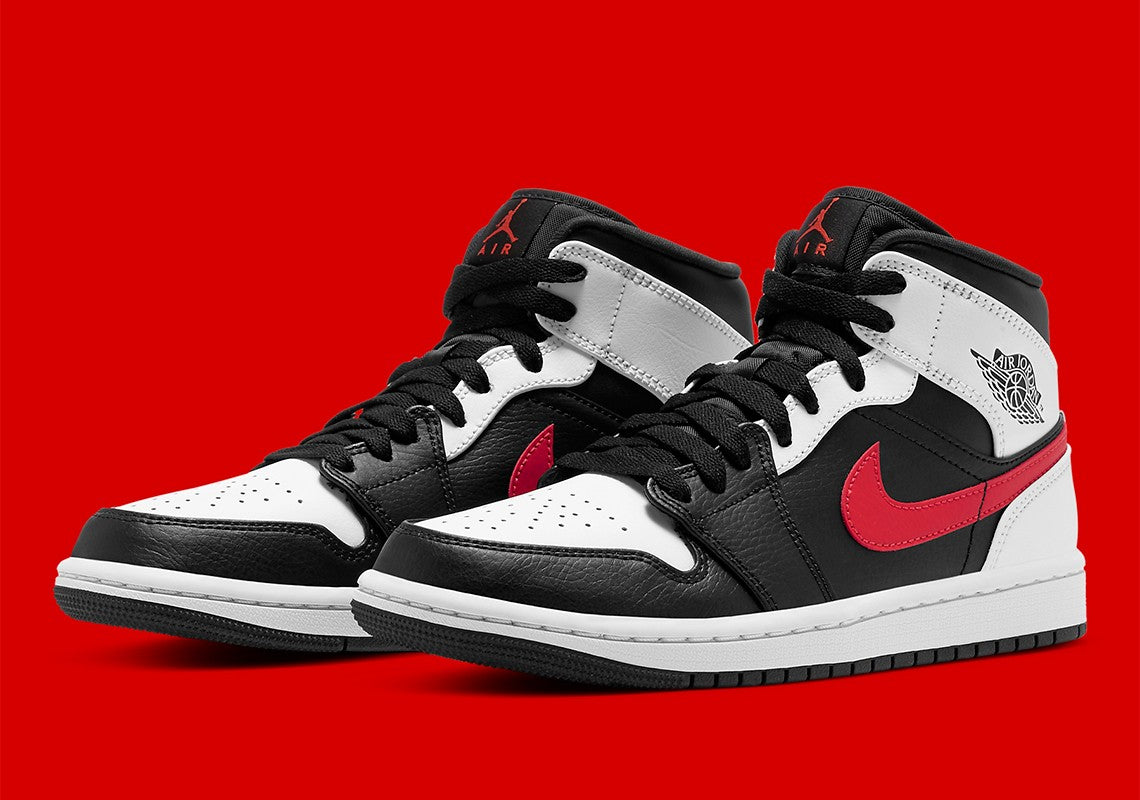 Jordan 1 Mid "Chile Red-White"