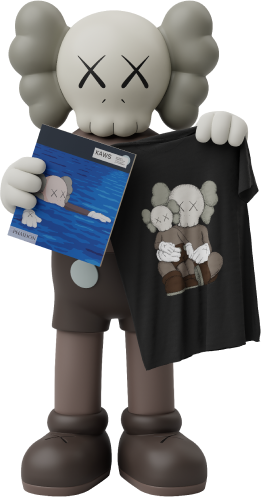 Playera Kaws x Uniqlo UT Graphic Black