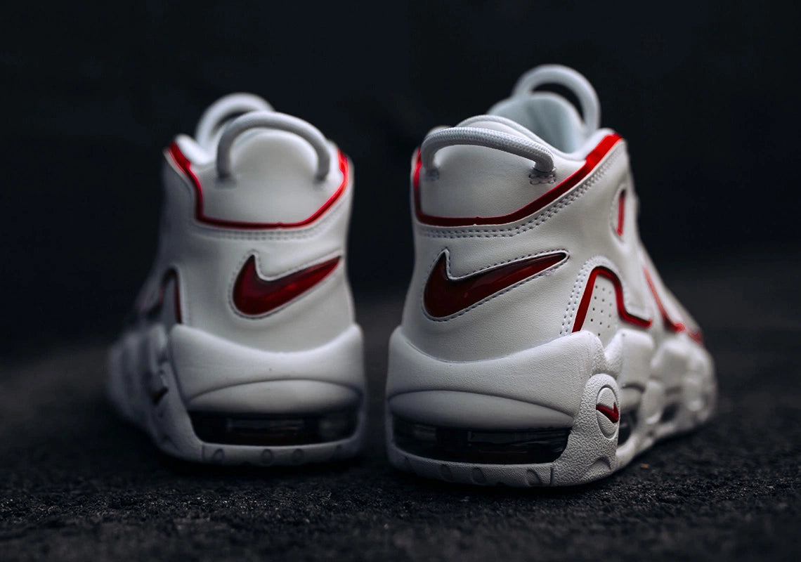 Nike Air More Uptempo "White Varsity Red Outline"