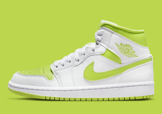 Jordan 1 Mid "White Lime" (W)