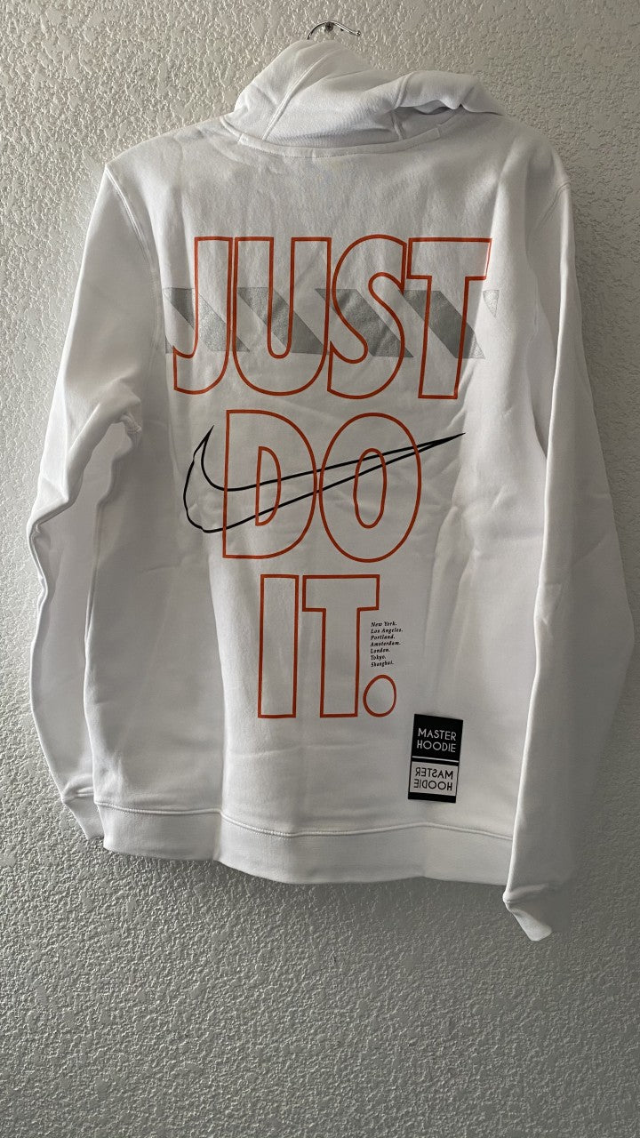 Sudadera nike just do it blanca hot sale