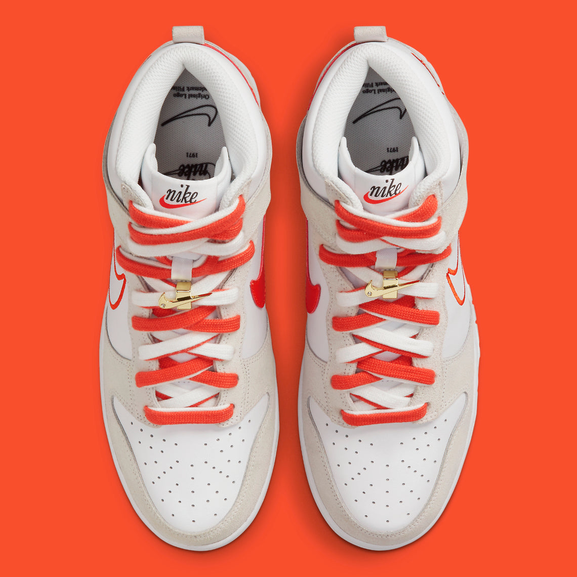 Nike Dunk High "First Use White Sail Orange"