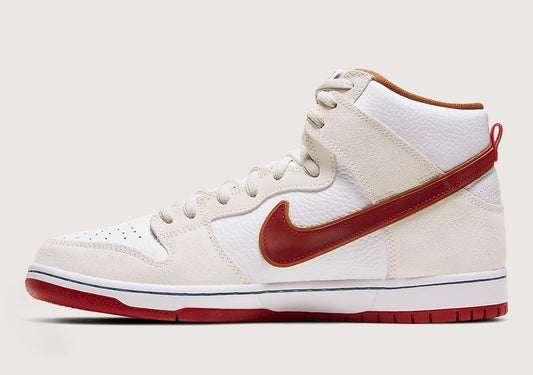 Nike SB Dunk High "Sail Bright Crimson"