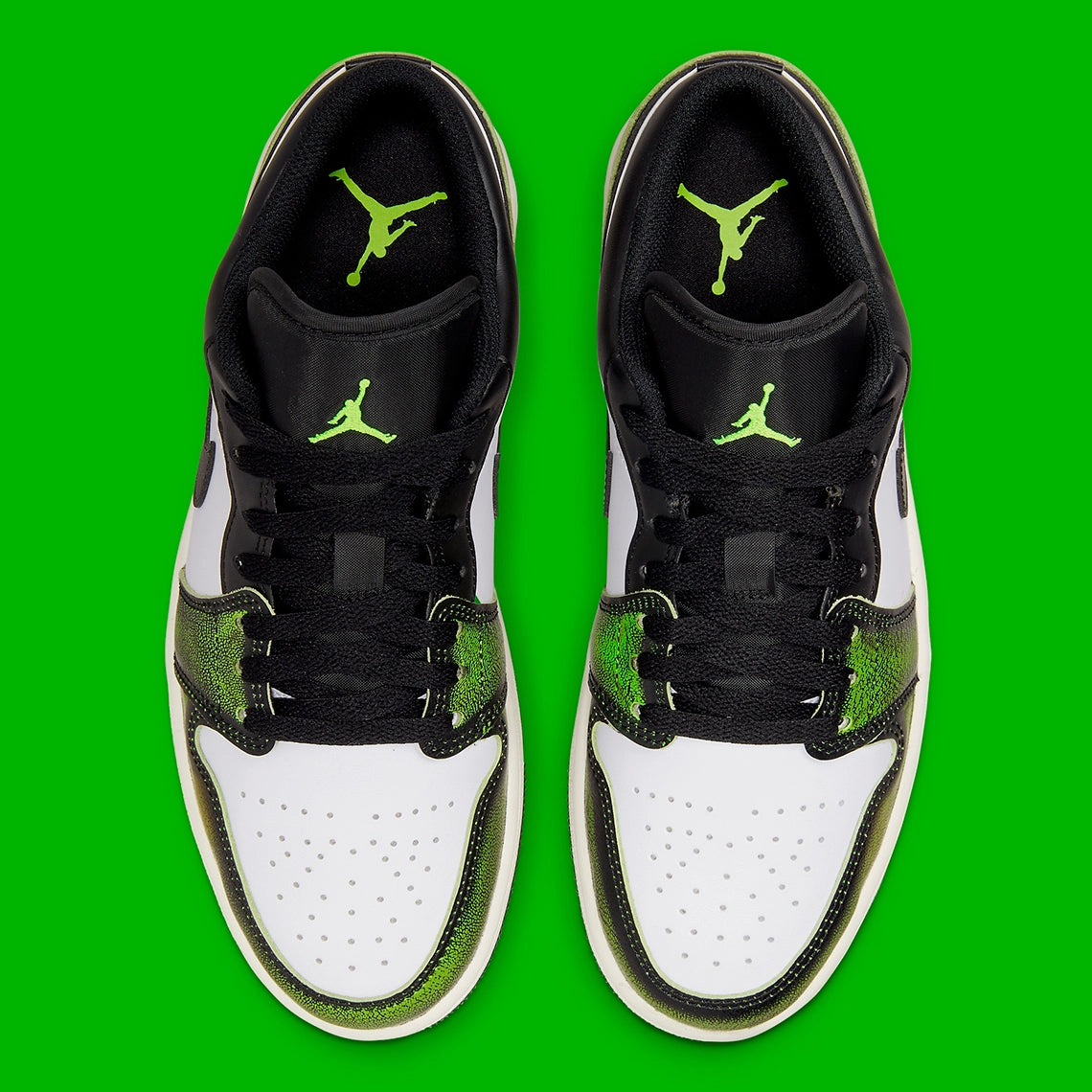 Jordan 1 Low "White Black Green"