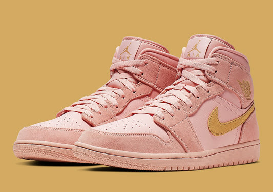 Jordan 1 Mid "Coral Gold"