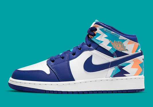 Jordan 1 Mid "Geometric Print"