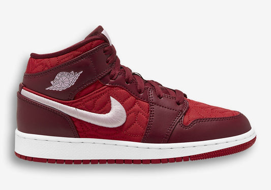 Jordan 1 Mid "Red Quilt"