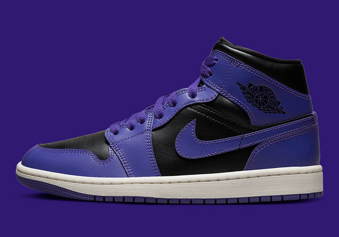 Jordan 1 Mid "Purple Black" (W)