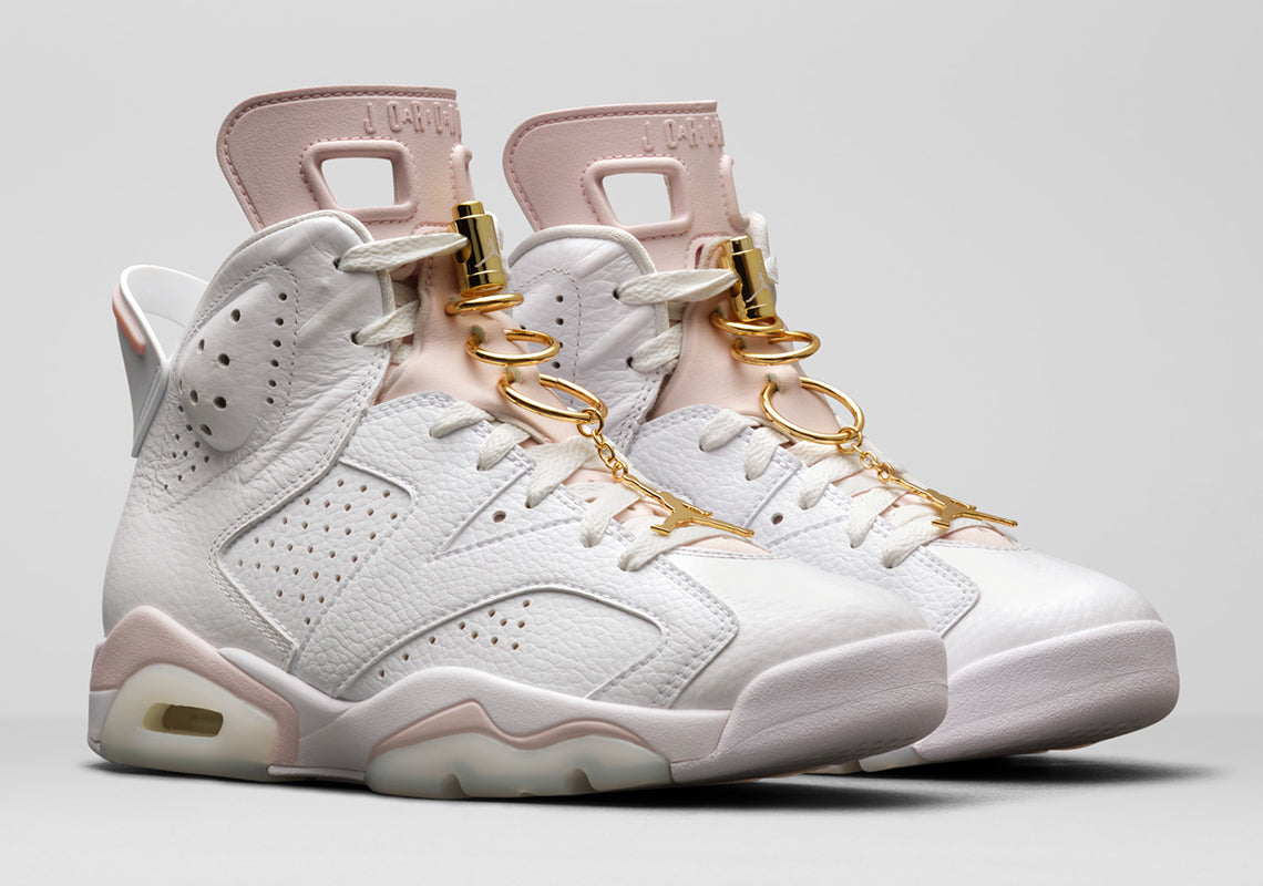 Gold jordans sales 6