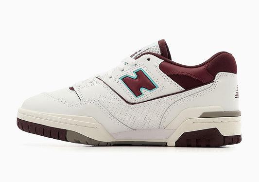 New Balance 550 "White Bordeaux Red Grey"